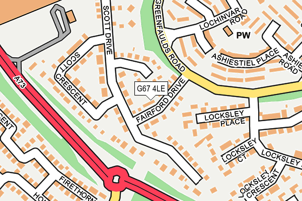 G67 4LE map - OS OpenMap – Local (Ordnance Survey)