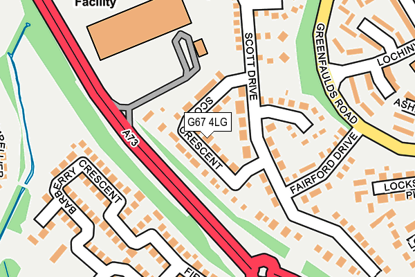 G67 4LG map - OS OpenMap – Local (Ordnance Survey)