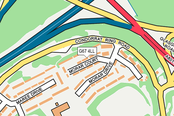 G67 4LL map - OS OpenMap – Local (Ordnance Survey)