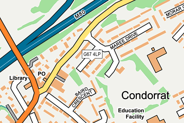 G67 4LP map - OS OpenMap – Local (Ordnance Survey)