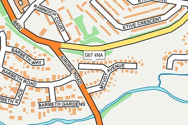 G67 4NA map - OS OpenMap – Local (Ordnance Survey)