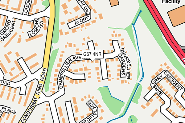 G67 4NR map - OS OpenMap – Local (Ordnance Survey)