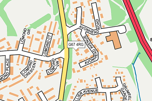 G67 4RG map - OS OpenMap – Local (Ordnance Survey)