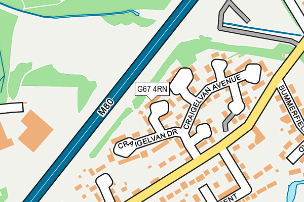 G67 4RN map - OS OpenMap – Local (Ordnance Survey)