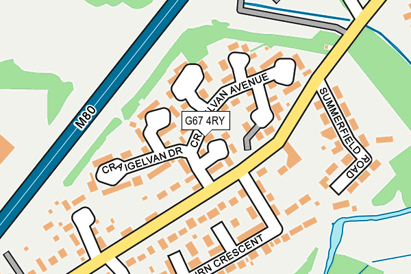 G67 4RY map - OS OpenMap – Local (Ordnance Survey)