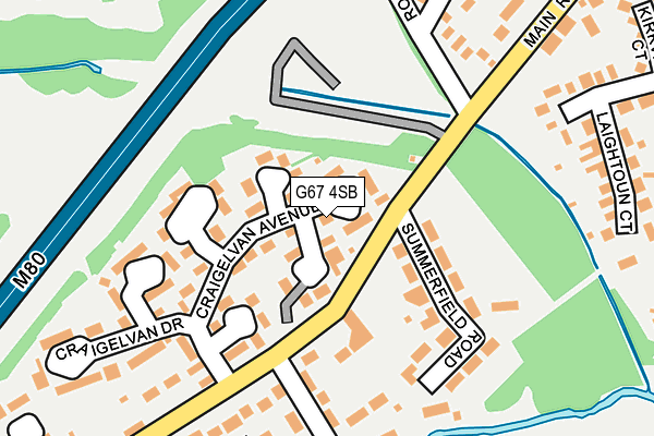 G67 4SB map - OS OpenMap – Local (Ordnance Survey)