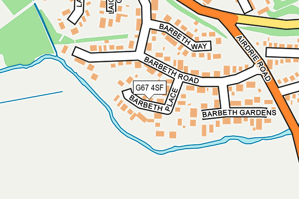 G67 4SF map - OS OpenMap – Local (Ordnance Survey)