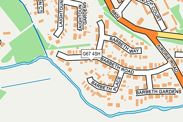 G67 4SH map - OS OpenMap – Local (Ordnance Survey)