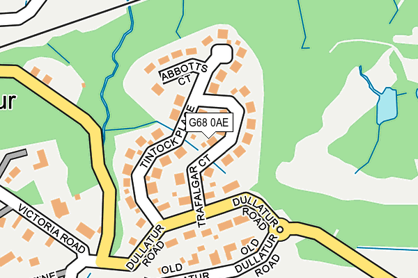 G68 0AE map - OS OpenMap – Local (Ordnance Survey)