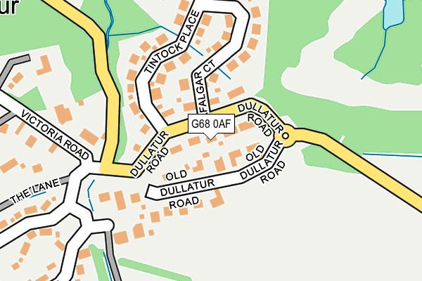 G68 0AF map - OS OpenMap – Local (Ordnance Survey)