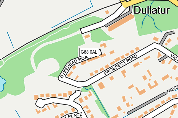 G68 0AL map - OS OpenMap – Local (Ordnance Survey)