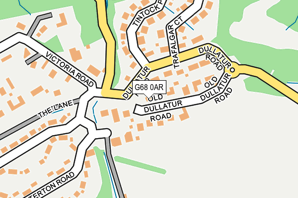 G68 0AR map - OS OpenMap – Local (Ordnance Survey)