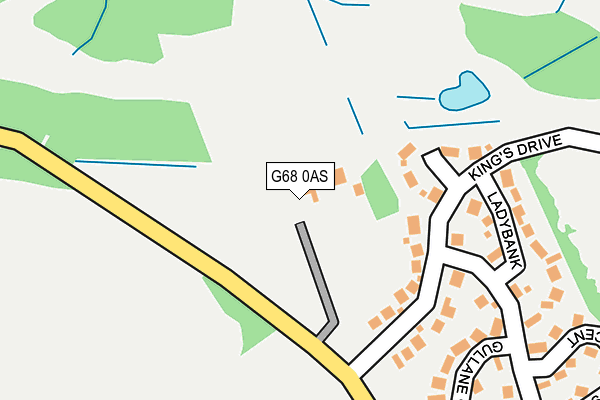 G68 0AS map - OS OpenMap – Local (Ordnance Survey)