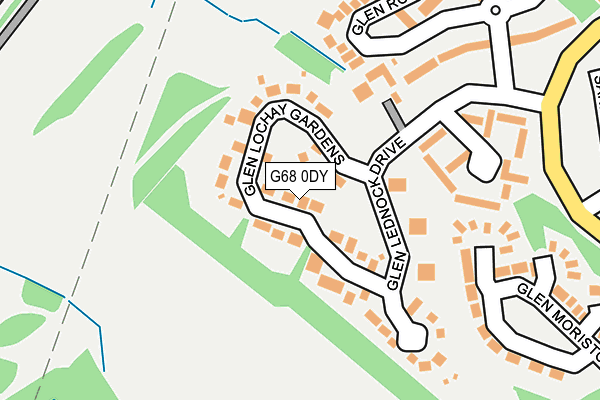 G68 0DY map - OS OpenMap – Local (Ordnance Survey)