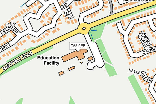 G68 0EB map - OS OpenMap – Local (Ordnance Survey)