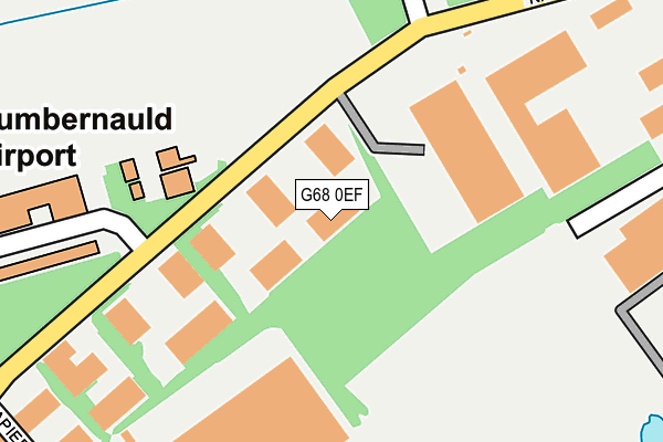 G68 0EF map - OS OpenMap – Local (Ordnance Survey)