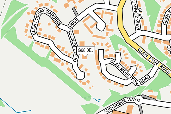 G68 0EJ map - OS OpenMap – Local (Ordnance Survey)