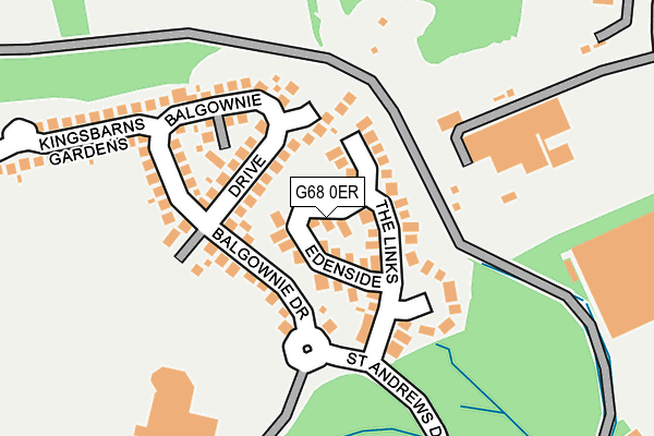 G68 0ER map - OS OpenMap – Local (Ordnance Survey)