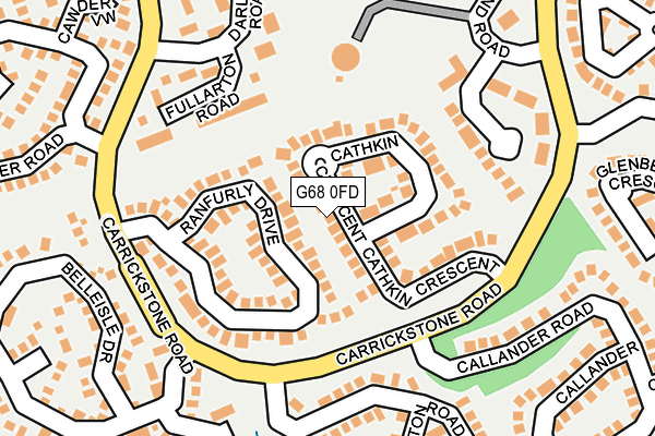 G68 0FD map - OS OpenMap – Local (Ordnance Survey)