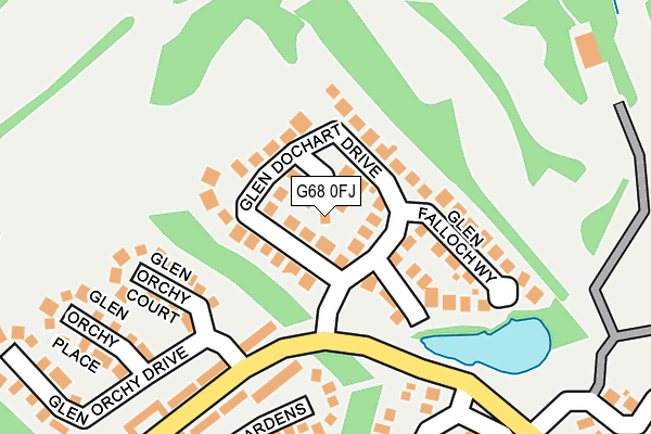 G68 0FJ map - OS OpenMap – Local (Ordnance Survey)