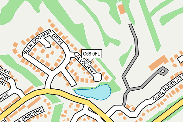 G68 0FL map - OS OpenMap – Local (Ordnance Survey)