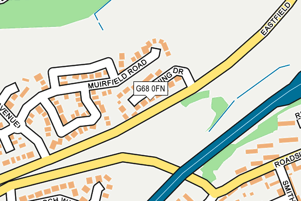 G68 0FN map - OS OpenMap – Local (Ordnance Survey)