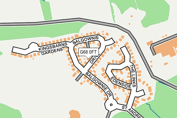 G68 0FT map - OS OpenMap – Local (Ordnance Survey)