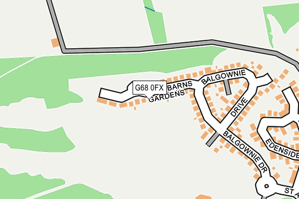 G68 0FX map - OS OpenMap – Local (Ordnance Survey)