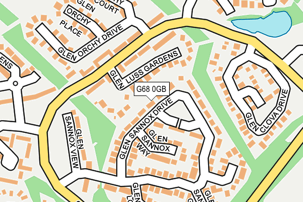 G68 0GB map - OS OpenMap – Local (Ordnance Survey)