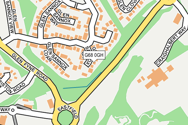 G68 0GH map - OS OpenMap – Local (Ordnance Survey)