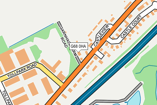 G68 0HA map - OS OpenMap – Local (Ordnance Survey)