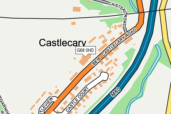 G68 0HD map - OS OpenMap – Local (Ordnance Survey)