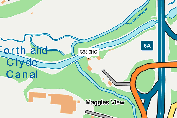 G68 0HG map - OS OpenMap – Local (Ordnance Survey)