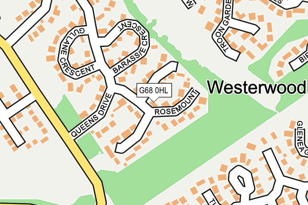 G68 0HL map - OS OpenMap – Local (Ordnance Survey)