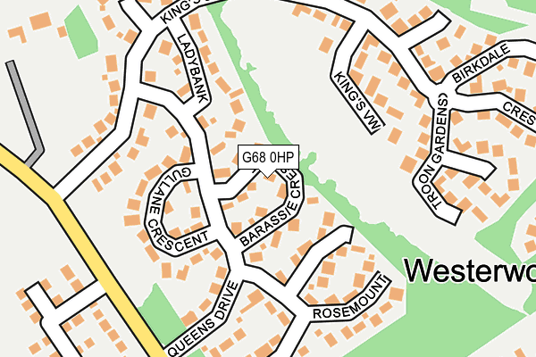 G68 0HP map - OS OpenMap – Local (Ordnance Survey)