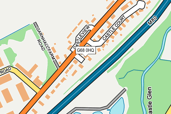 G68 0HQ map - OS OpenMap – Local (Ordnance Survey)