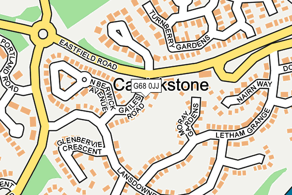 G68 0JJ map - OS OpenMap – Local (Ordnance Survey)