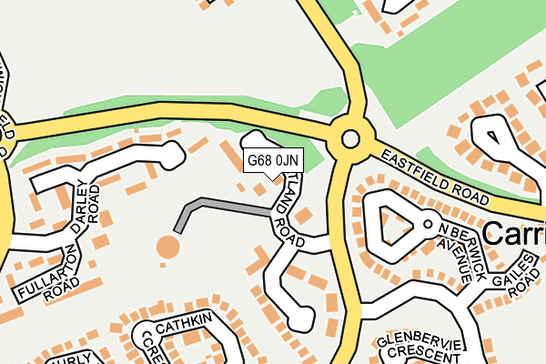 G68 0JN map - OS OpenMap – Local (Ordnance Survey)