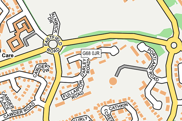 G68 0JR map - OS OpenMap – Local (Ordnance Survey)