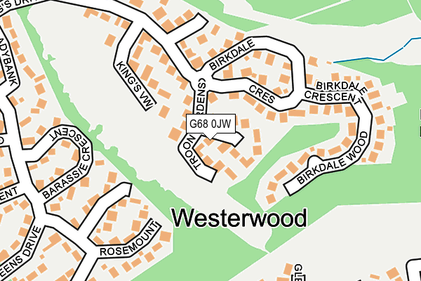 G68 0JW map - OS OpenMap – Local (Ordnance Survey)