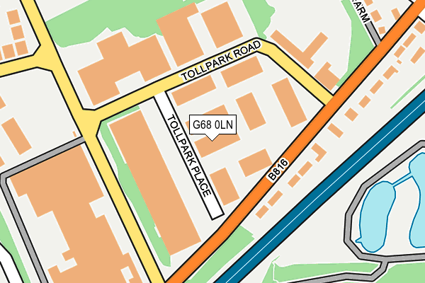 G68 0LN map - OS OpenMap – Local (Ordnance Survey)