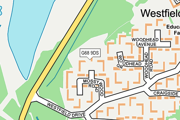 G68 9DS map - OS OpenMap – Local (Ordnance Survey)