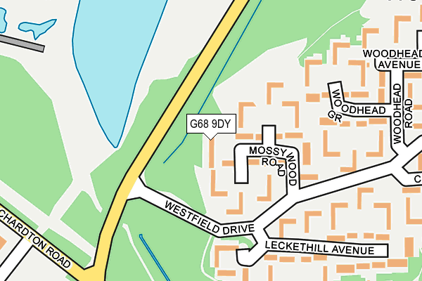 G68 9DY map - OS OpenMap – Local (Ordnance Survey)