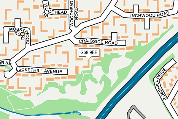 G68 9EE map - OS OpenMap – Local (Ordnance Survey)