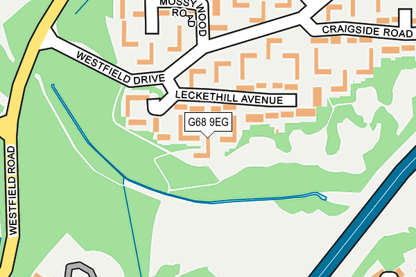 G68 9EG map - OS OpenMap – Local (Ordnance Survey)