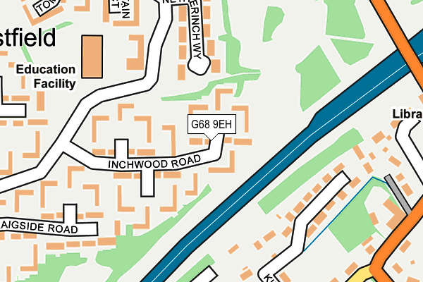 G68 9EH map - OS OpenMap – Local (Ordnance Survey)