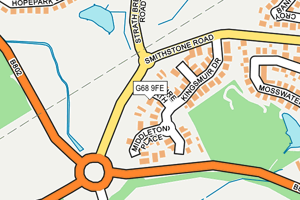 G68 9FE map - OS OpenMap – Local (Ordnance Survey)
