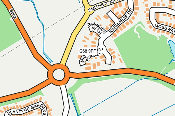 G68 9FF map - OS OpenMap – Local (Ordnance Survey)