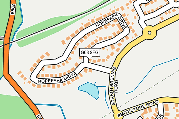 G68 9FG map - OS OpenMap – Local (Ordnance Survey)