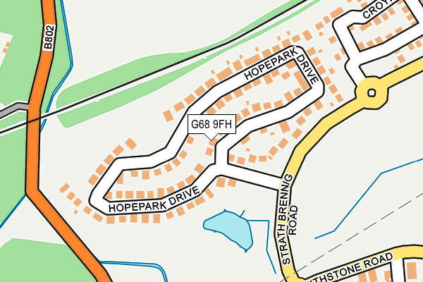G68 9FH map - OS OpenMap – Local (Ordnance Survey)